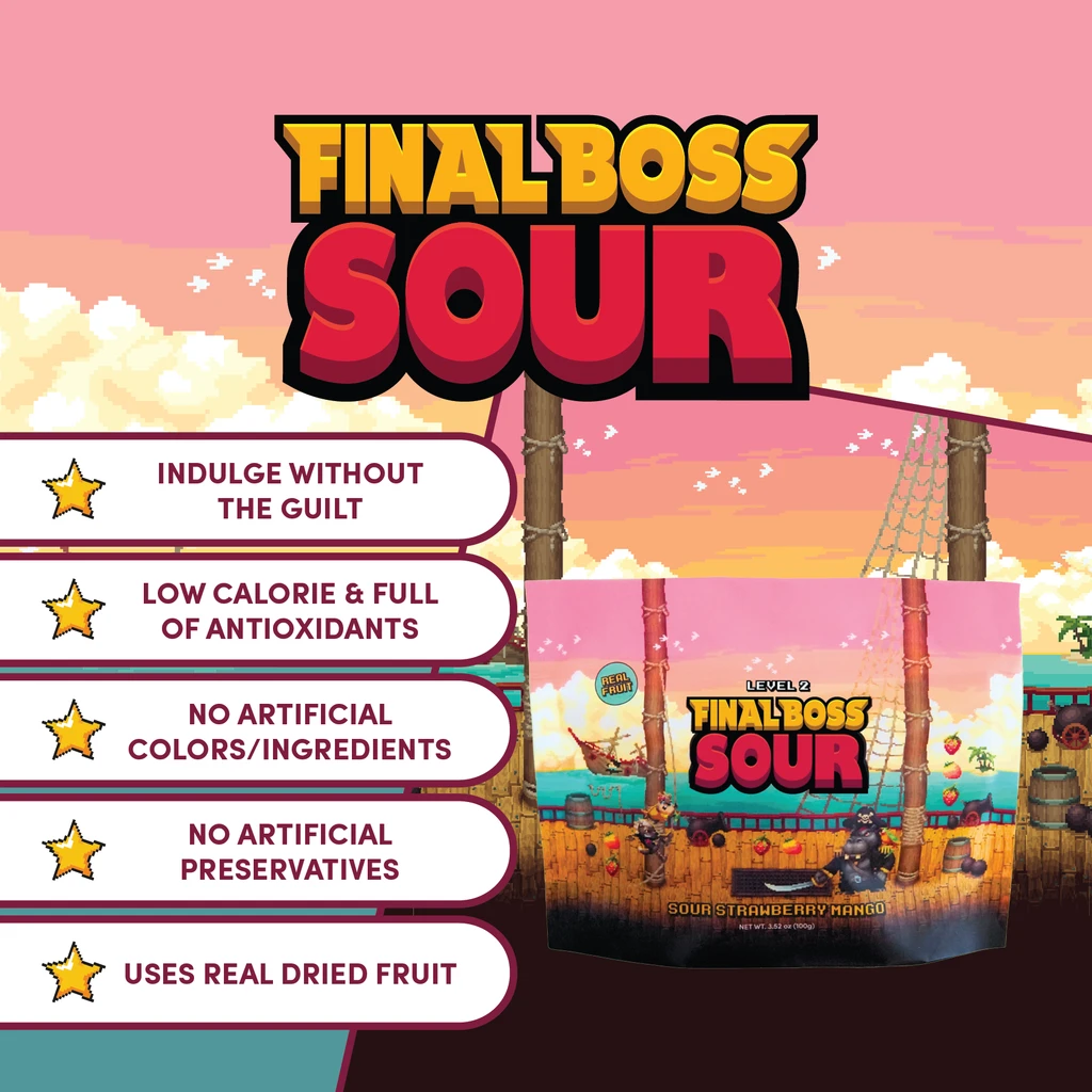 Final Boss Sour Level 2 Strawberry X Mango