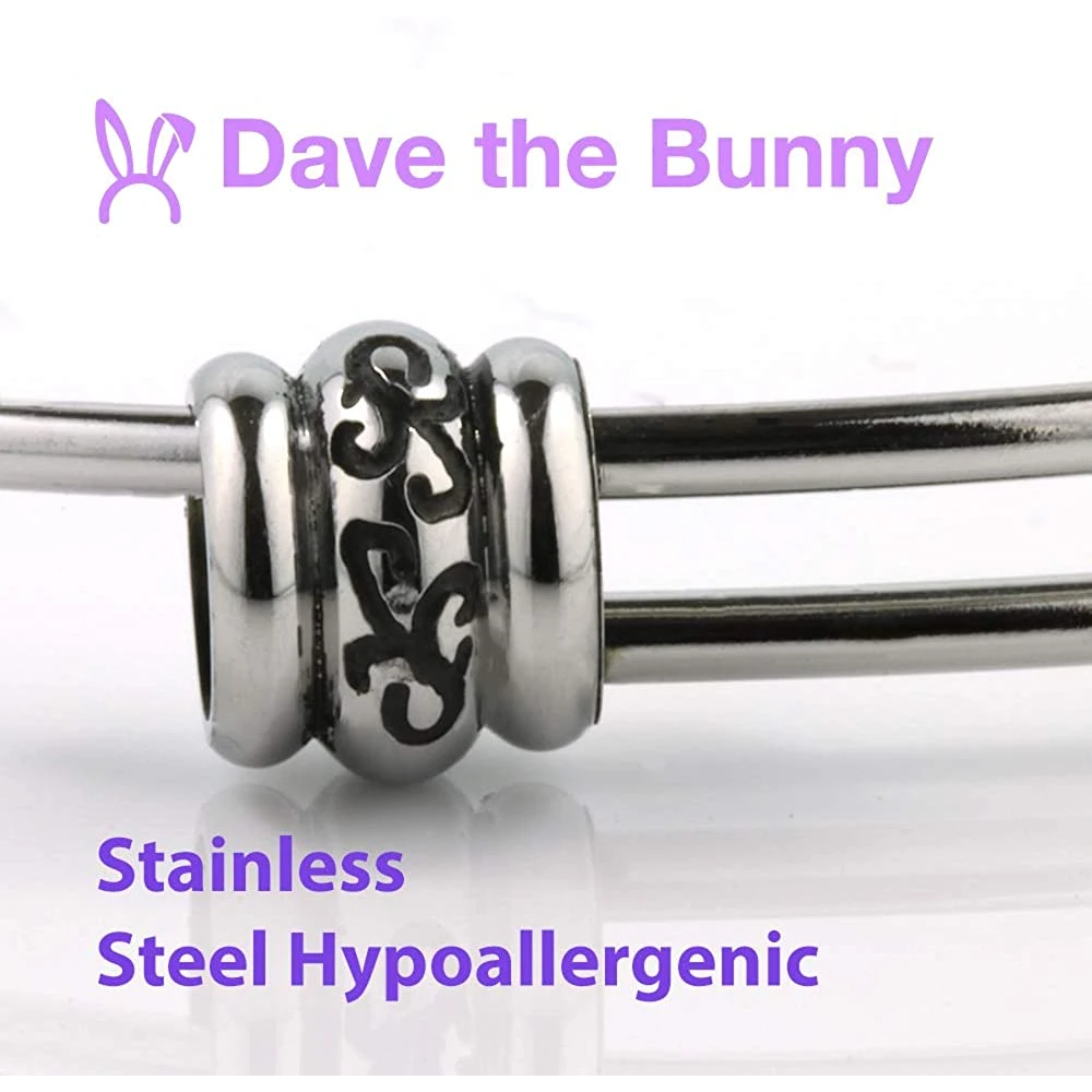 Dave The Bunny Bucking Bronco Rodeo Cowboy Fancy Charm Bangle
