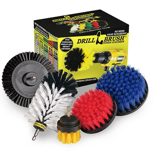 Drillbrush Flat, Short Brush and Jumbo Original Home & Auto Cleaning Products