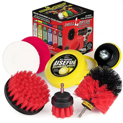 Drillbrush 4in, 2in Short & Original Brush Kit Bundle