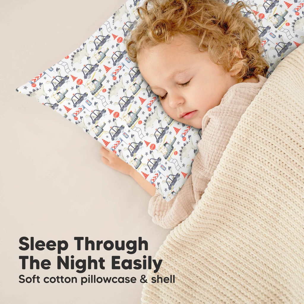 KeaBabies Toddler Pillow with Pillowcase