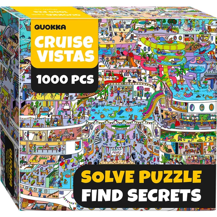 QUOKKA 1000 Pcs Jigsaw Puzzle for Adults with Extra Fun Challenges
