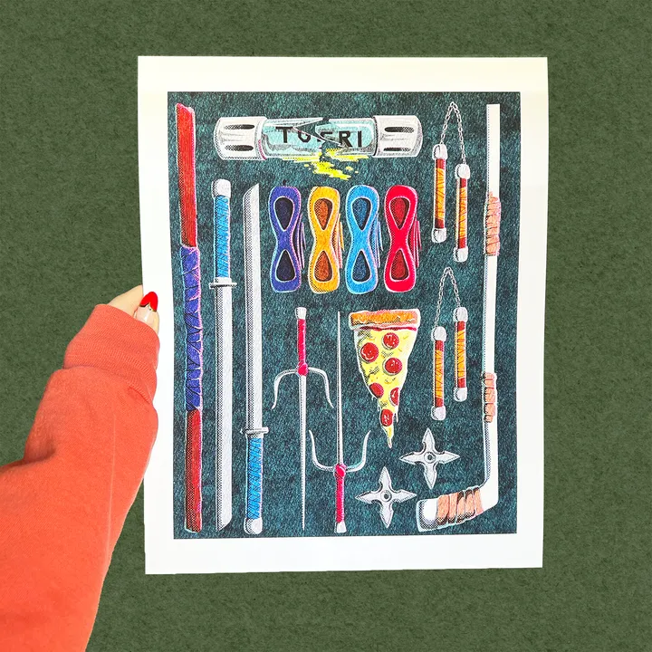 Chaos Magic Studio Turtle Power! Art Print
