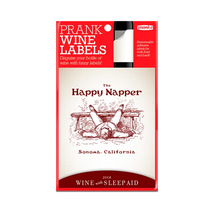 Prank-O Happy Napper Wine Label