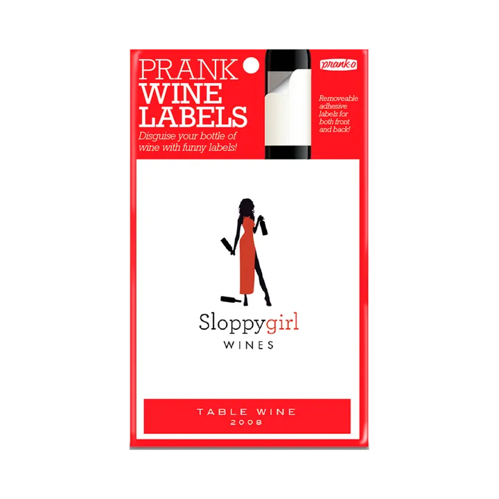 Prank-O Sloppy Girl Wine Label