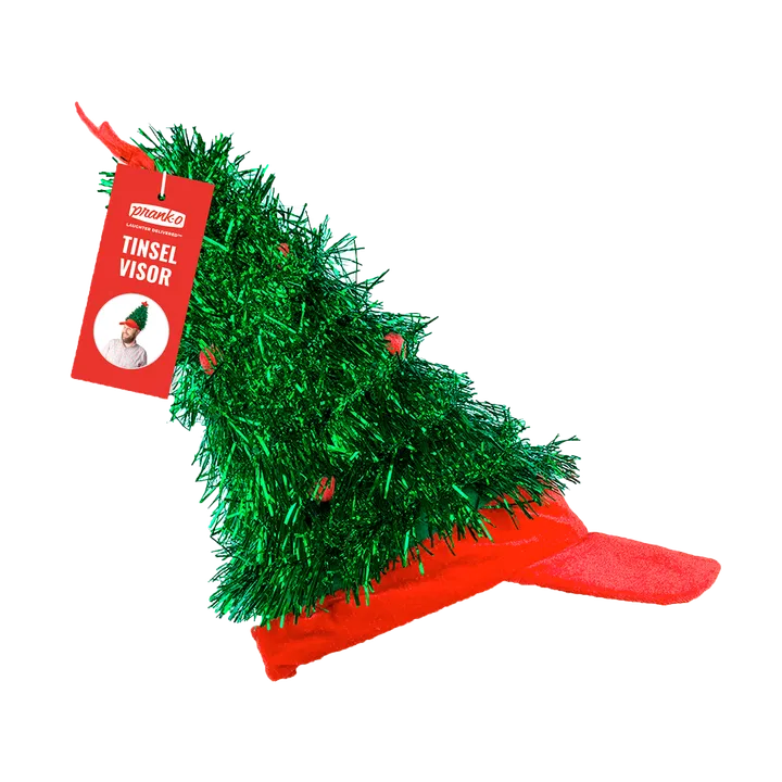 Prank-O Tinsel Tree Visor Hat
