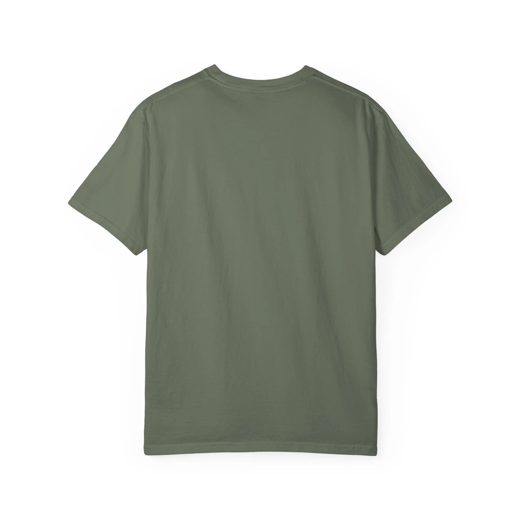 Geo Designs on Clothing Sarah Molloy New Zealand Eastern Peace Flower Unisex Garment Dyed T-Shirt