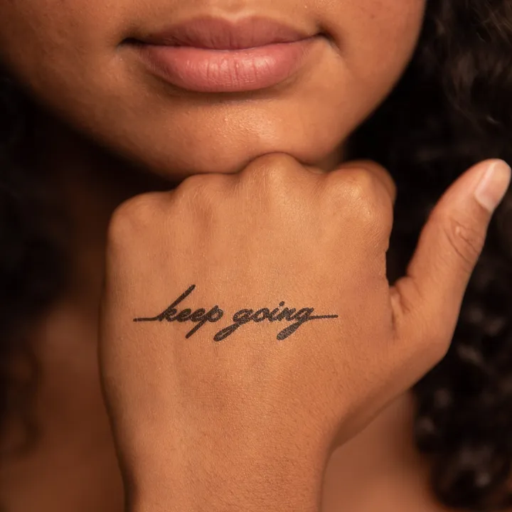 CONSCIOUS INK Keep Going Manifestation Temporary Tattoo
