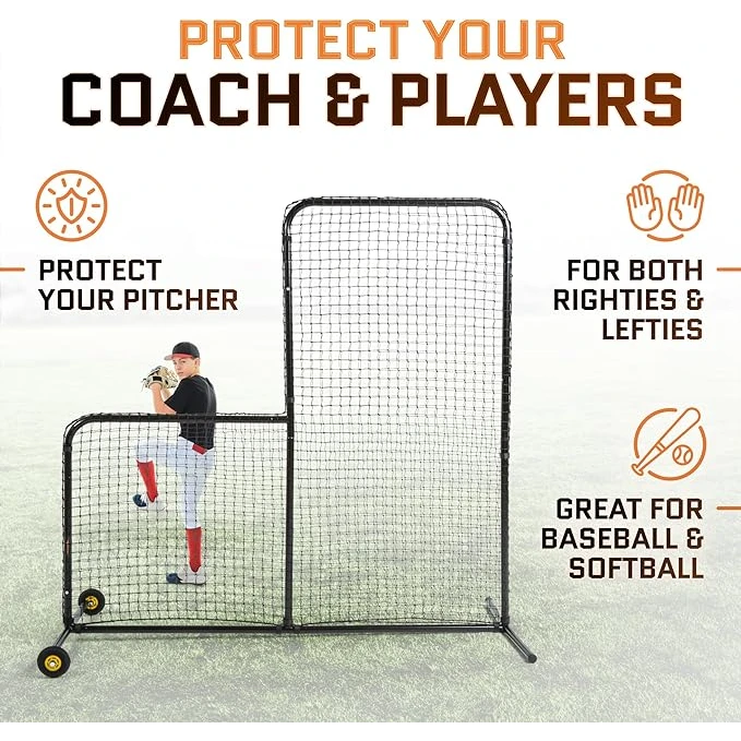 Aceletiqs L Screen Baseball For Batting Cage