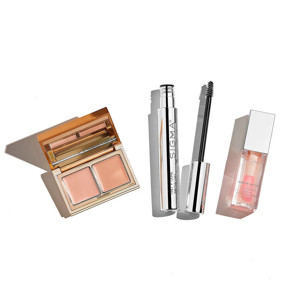 Sigma Beauty No-Makeup Makeup Set With Light-Medium Spectrum Color-Correcting Duo