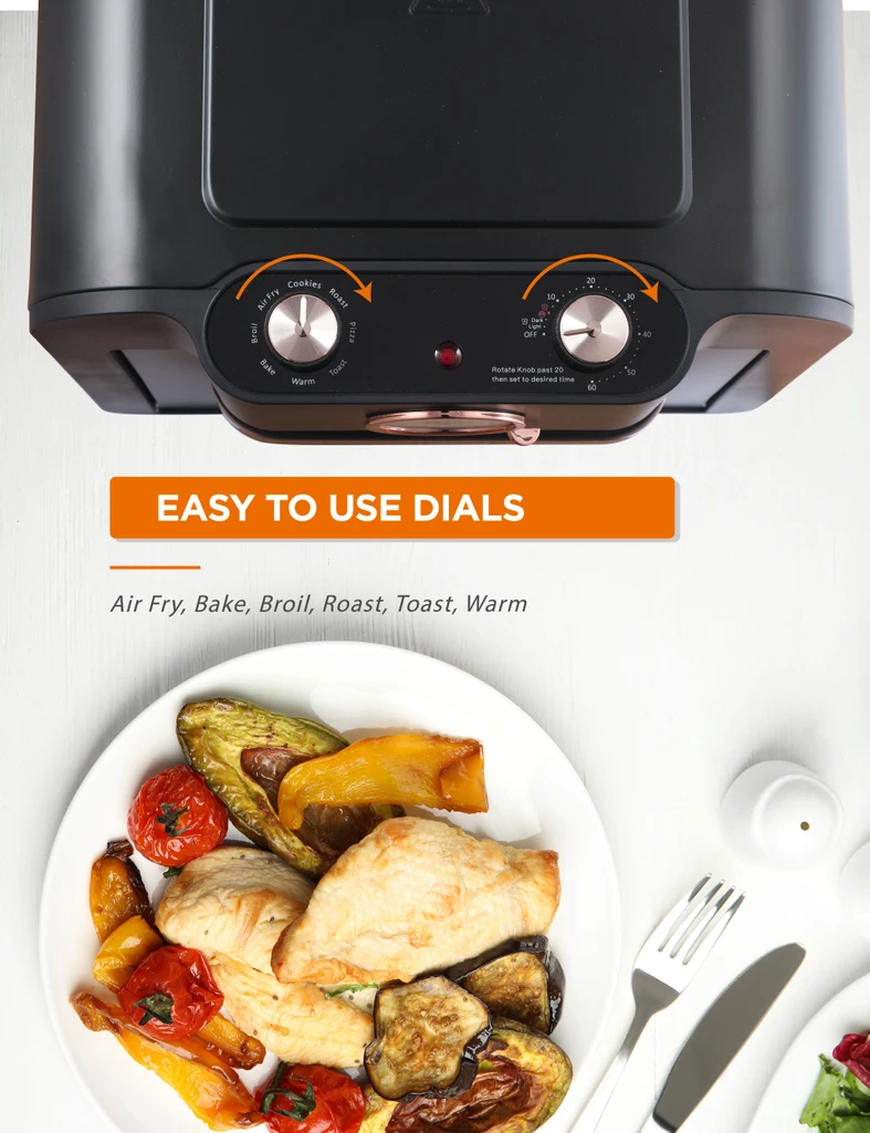 Commercial Chef Air Fryer Multi-Oven, 17-QT Multifunctional & Multi Level