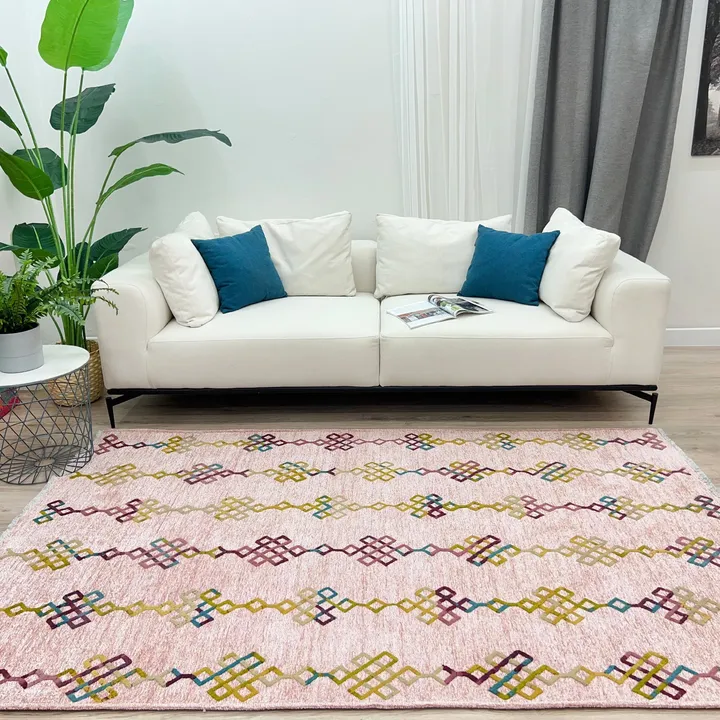 Alfa Rich Rugs Boho Moroccan Washable Area Rugs