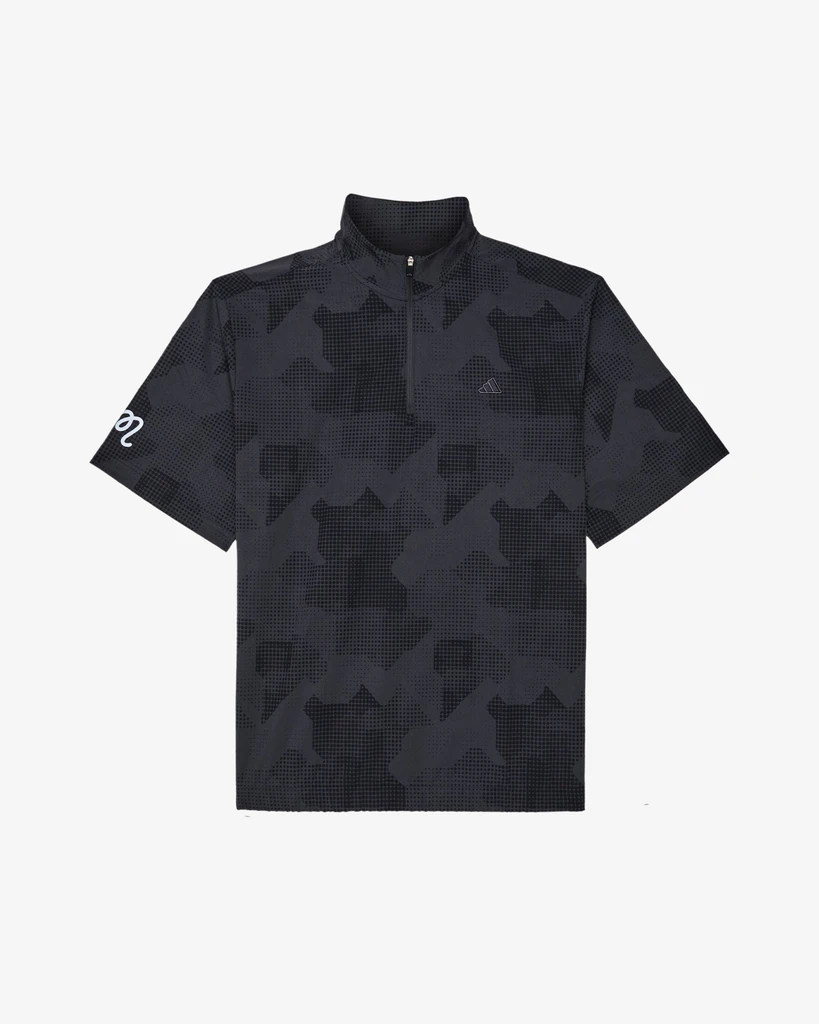 Malbon Golf Malbon x Adidas Go-To DWR Short Sleeve Half-Zip Pullover