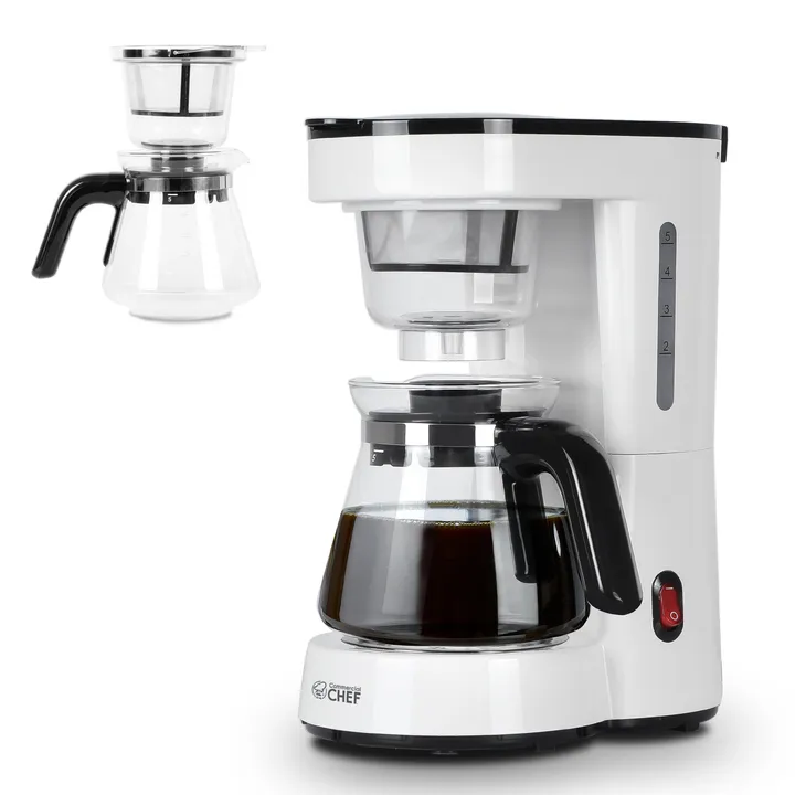 Commercial Chef Drip Coffee Maker With Pour Over Filter