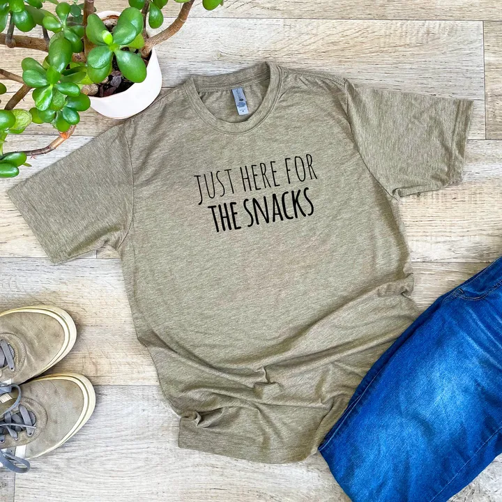 Moonlight Makers Just Here for the Snacks - Soft & Comfy Unisex Tee