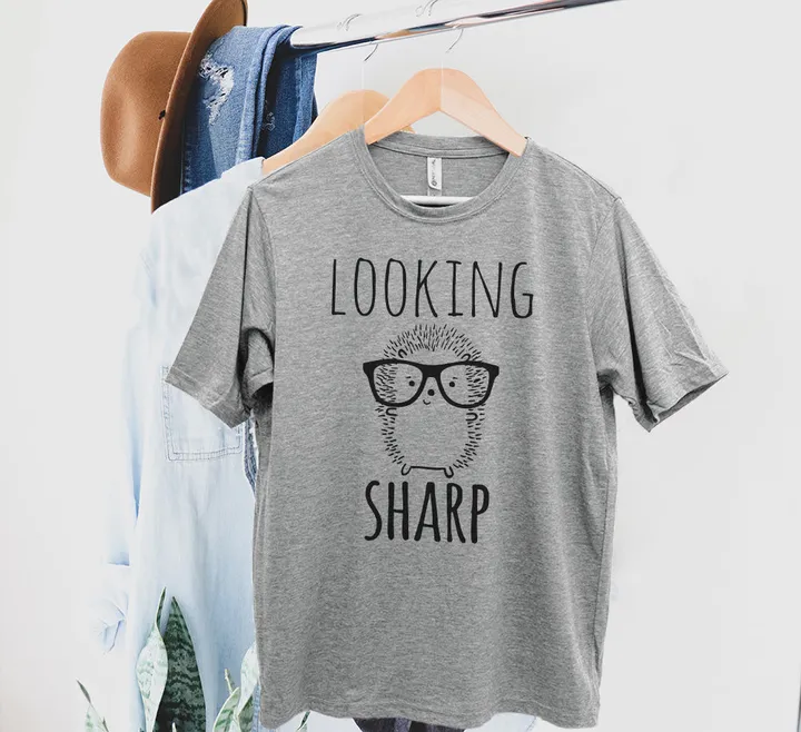 Moonlight Makers Looking Sharp Hedgehog Tee - Soft & Comfortable Unisex Shirt