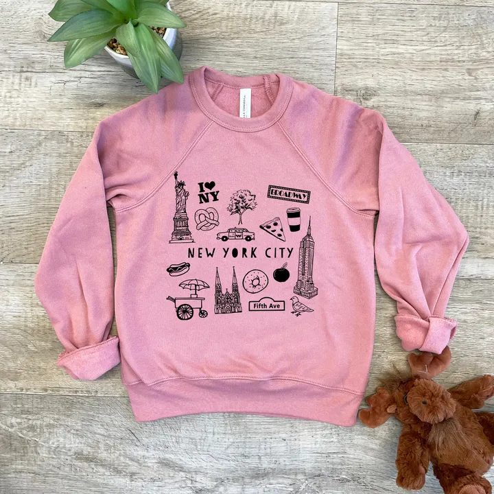 Moonlight Makers Soft & Comfortable NYC Collage Kid's Sweatshirt