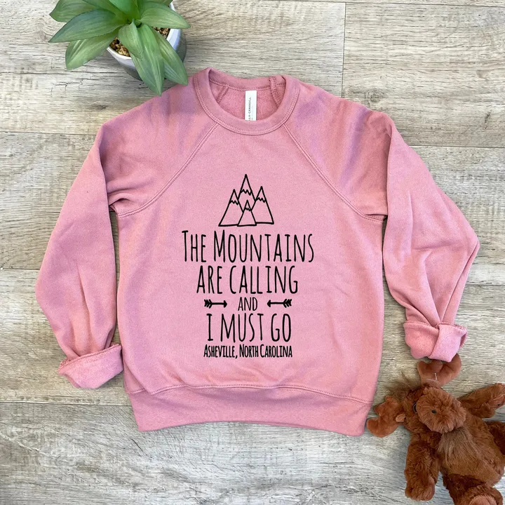 Moonlight Makers The Mountains Are Calling Kid's Sweatshirt - Soft & Comfy