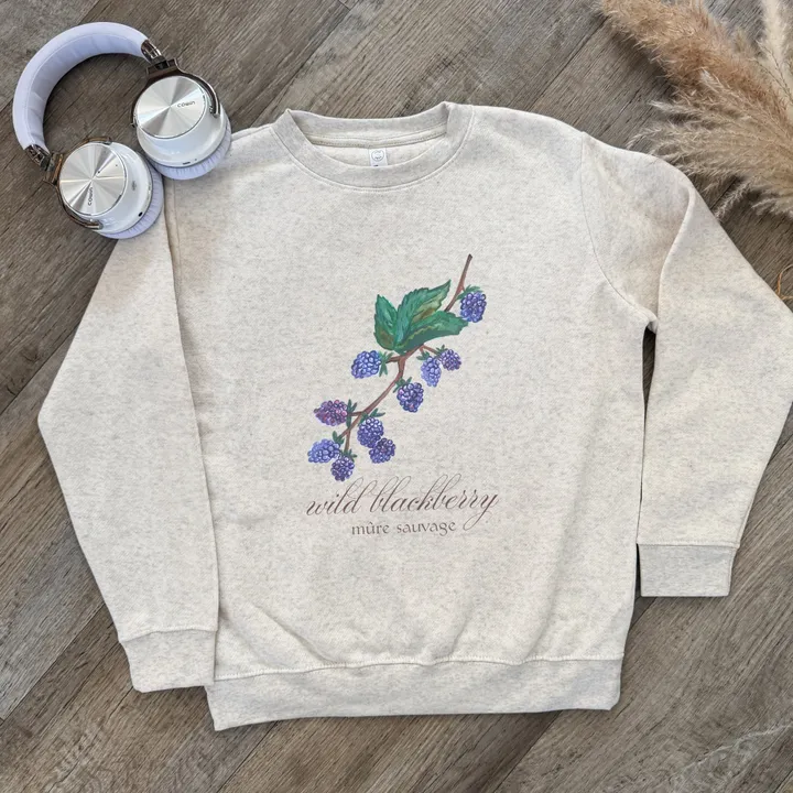 Moonlight Makers Wild Blackberry Kid's Sweatshirt - Soft & Comfortable