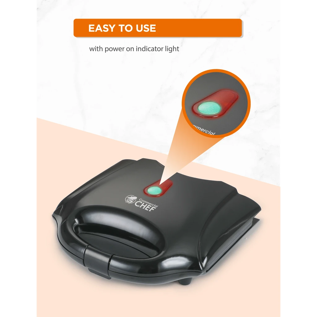 Commercial Chef Nonstick Mini Waffle Maker