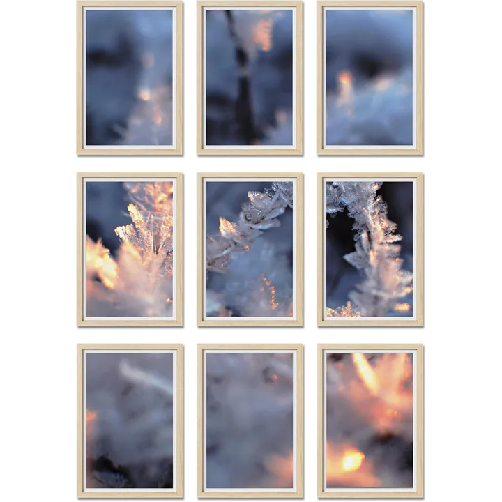 Haus and Hues Set Of 9 Gallery Frames - No Matting - Frames Only, No Printing