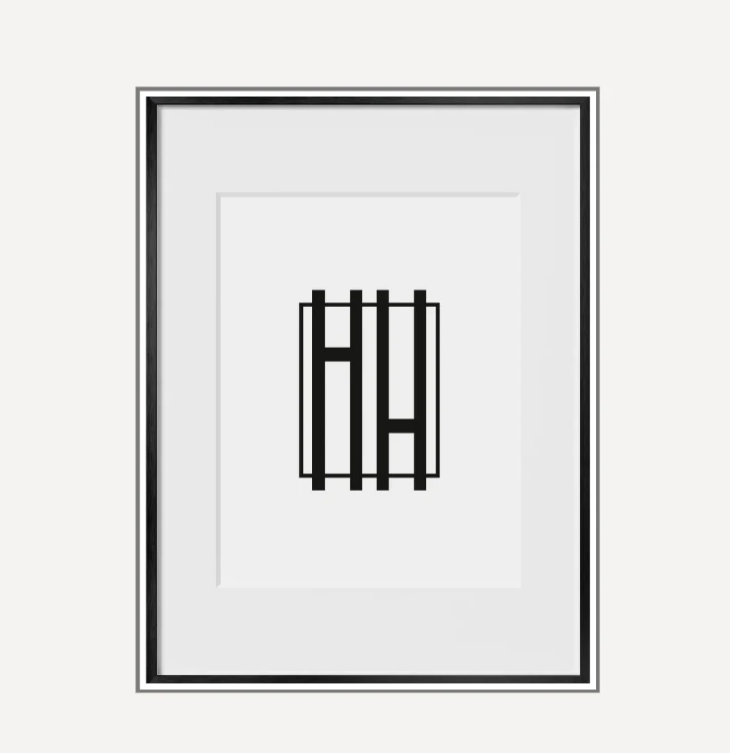 Haus and Hues Set Of 9 Gallery Frames - With Matting - Frames Only, No Printing