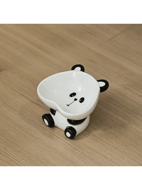 8 Side Cute Cartoon Ceramic Pet Food Bowl for Cats & Dogs