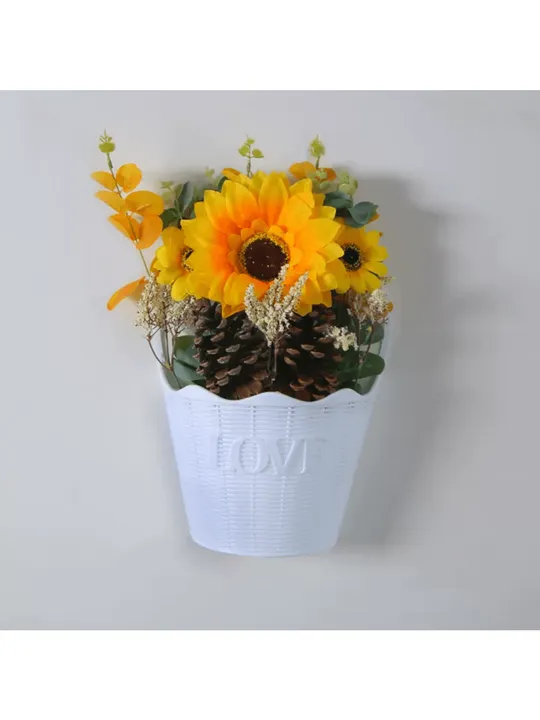 8 Side New Wall-Mounted Wreath – Flower Basket