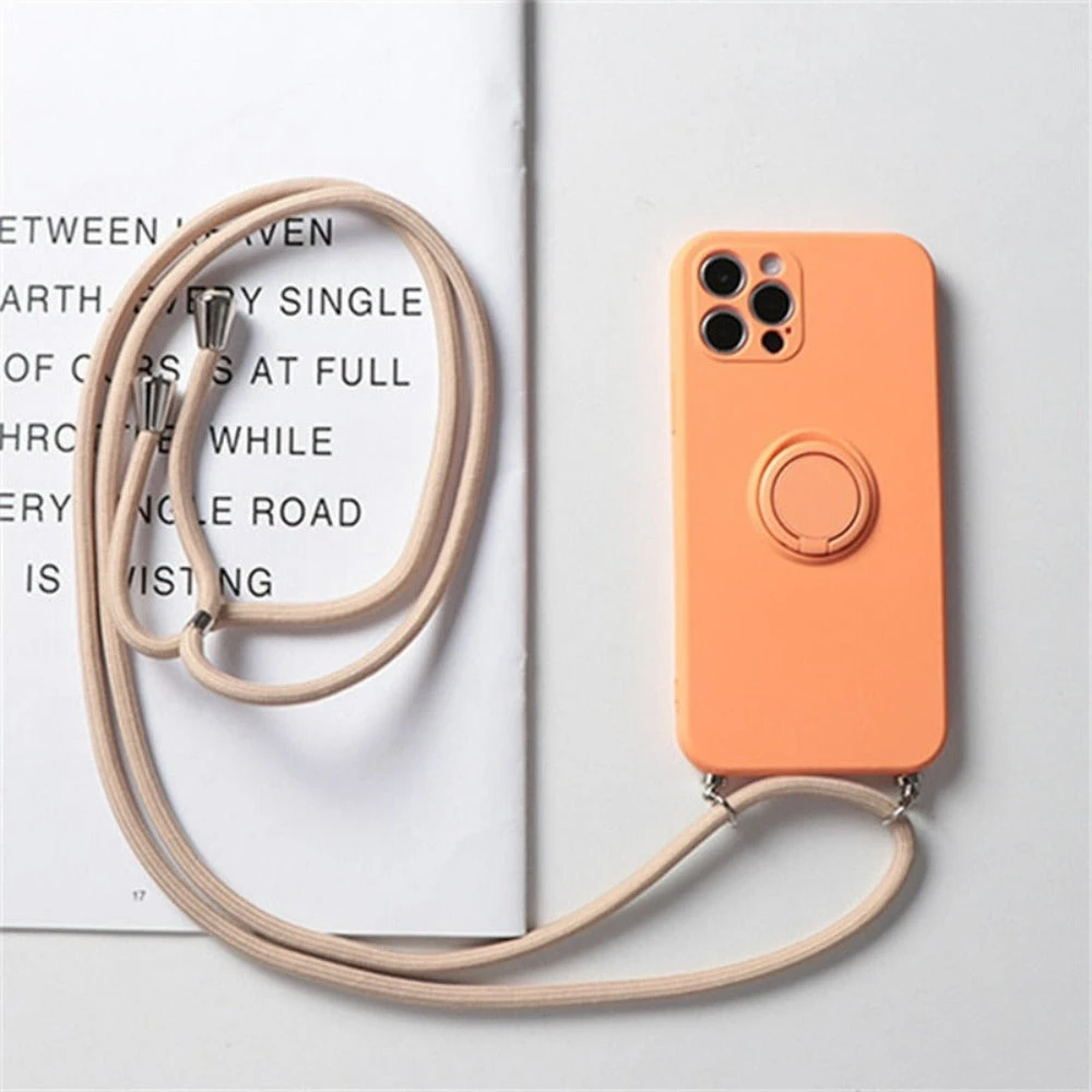 Onetify Crossbody Phone Case with Rope Ring Stand for iPhone