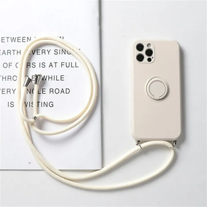 Onetify Crossbody Phone Case with Rope Ring Stand for iPhone
