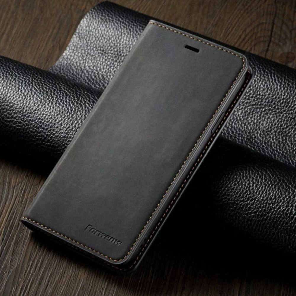 Onetify Elegant Vegan Leather Flip Wallet Case for iPhone 14 Series