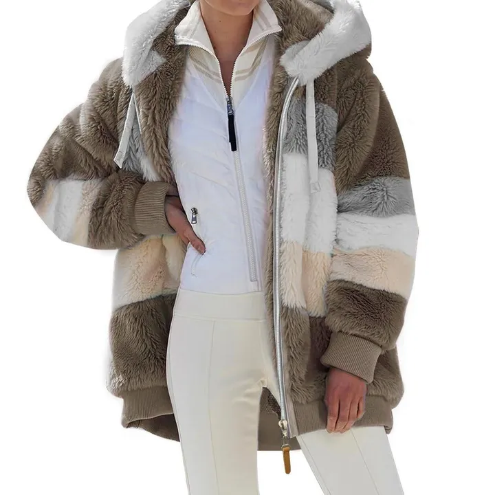 Onetify Stylish Women's Winter Fleece Hooded Jacket for Ultimate Warmth