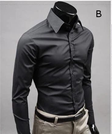Onetify Mens Slim Fit Button Front Shirt - Business Casual Style