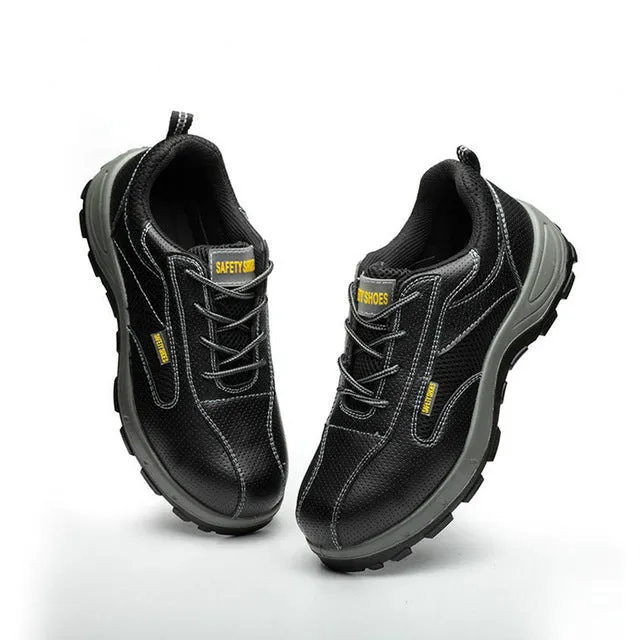 Onetify Men's Steel Toe Work Boots with Anti-Skid & Puncture Proof Features