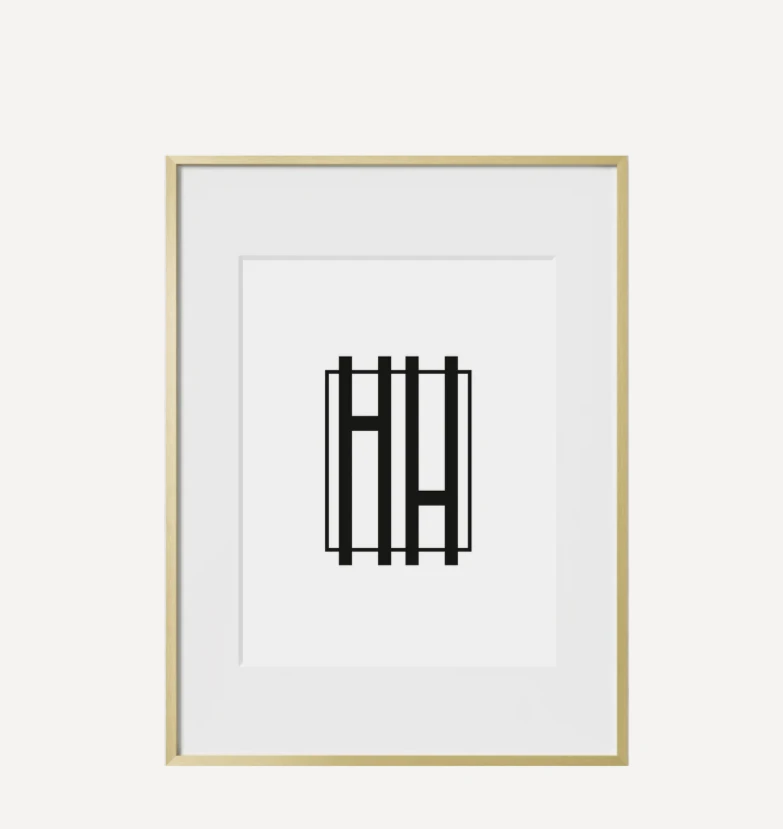 Haus and Hues Set Of 2 Gallery Frames - With Matting - Frames Only, No Printing