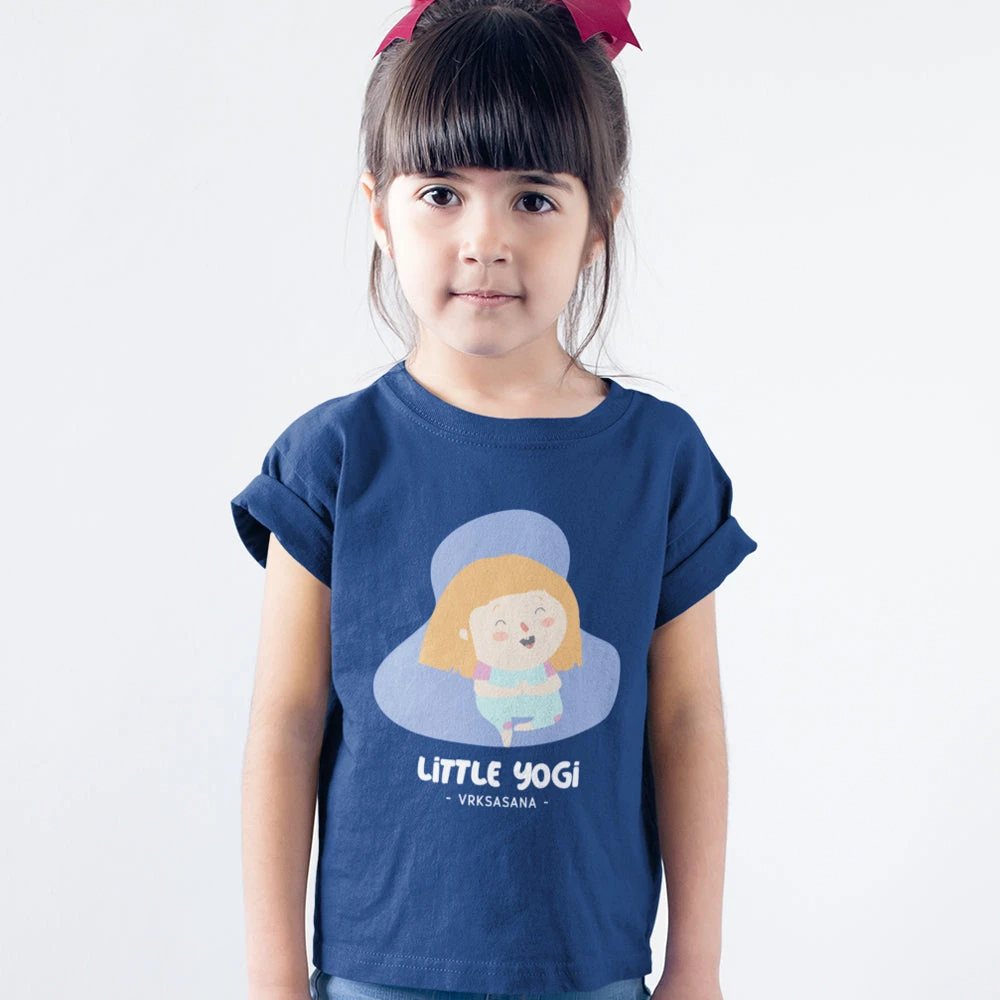 Onetify Kids Girls Little Yogi T-Shirt