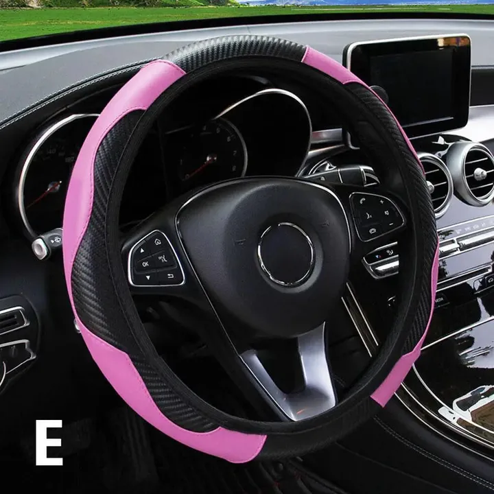 Onetify 15" Vegan Leather Steering Wheel Cover - Eco-Friendly Comfort