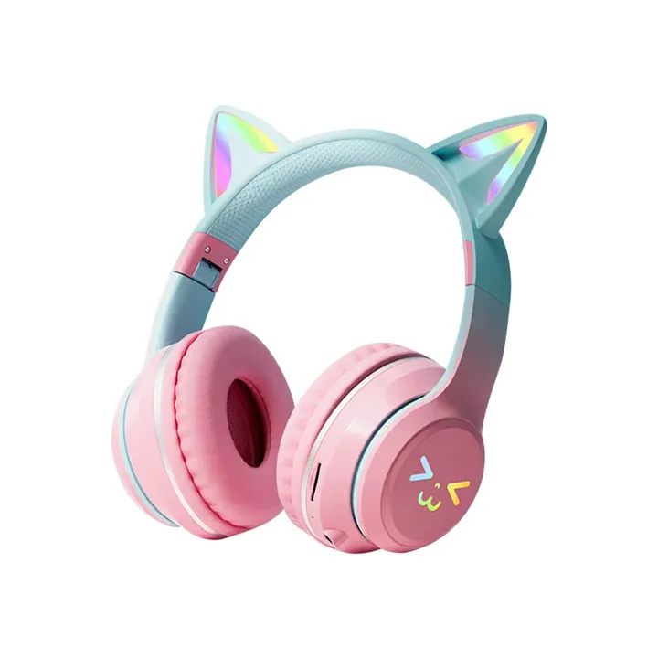 Onetify Cat Ears RGB Foldable Bluetooth Headphones - Stylish & Fun