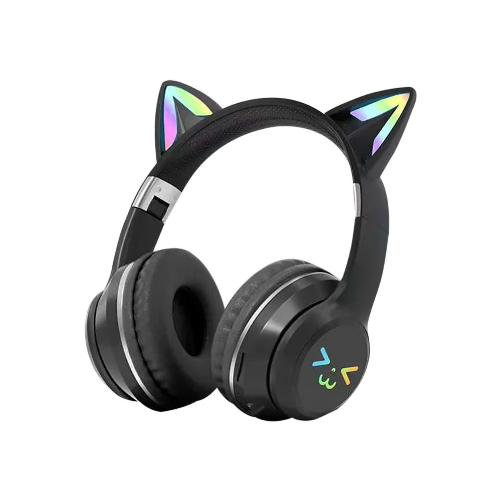 Onetify Cat Ears RGB Foldable Bluetooth Headphones - Stylish & Fun