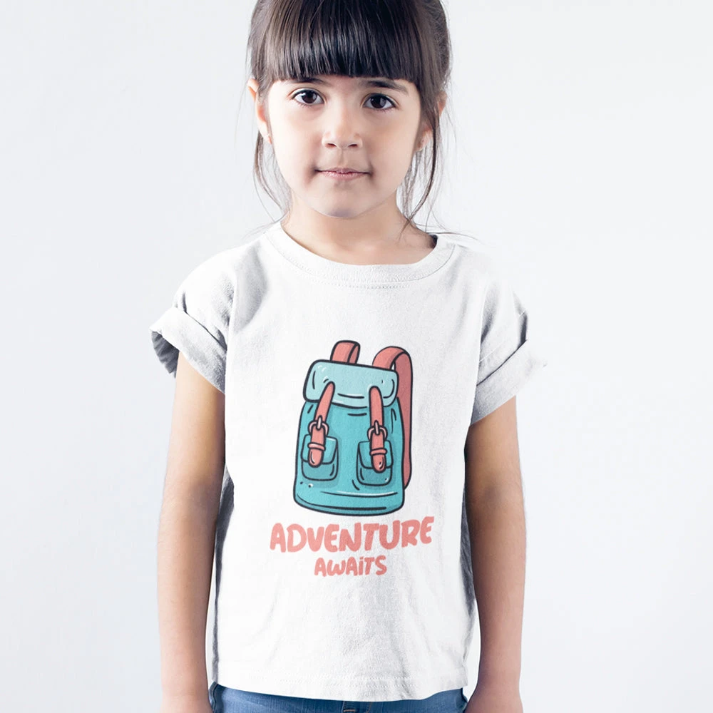 Onetify Kids Girls Adventure Awaits T-Shirt