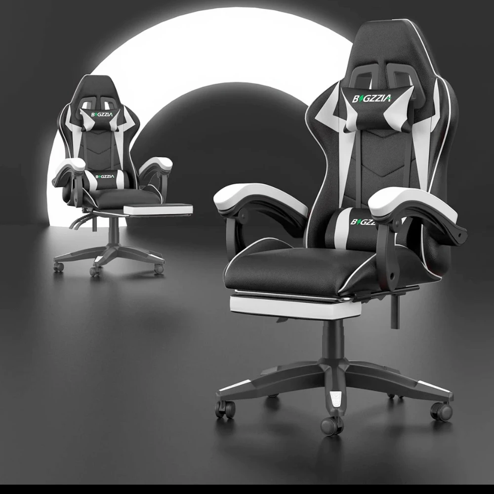 Onetify Dragon Gaming Chair with Adjustable Footrest & Lumbar Support