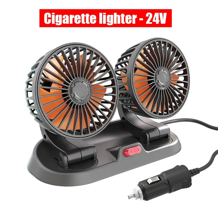 Onetify Adjustable Dual-Vent Car Fan for Ultimate Comfort