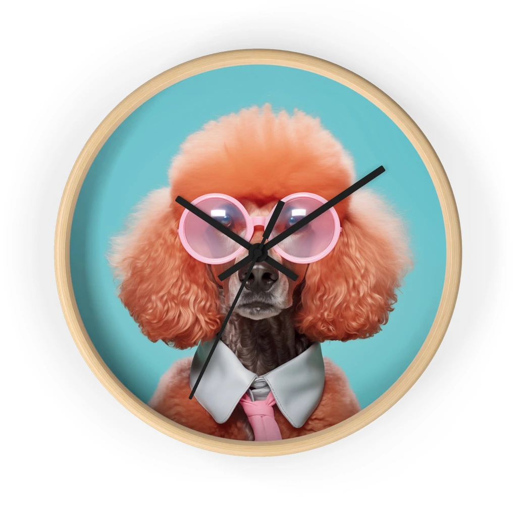 Onetify Cool Dog With Shades Wall Clock - Unique Home Decor