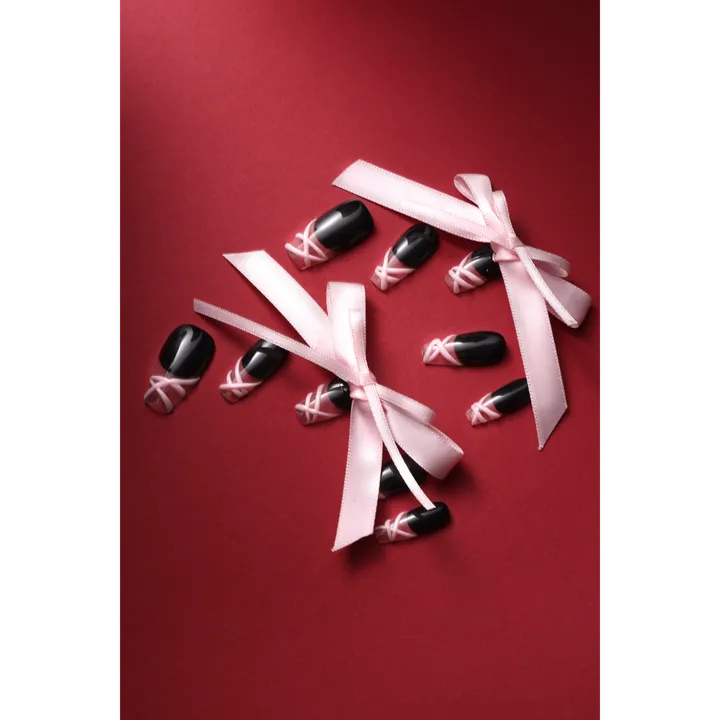 Never Have I Ever Shop Ribbons Press-On Nails By Misha Elle x Never Have I Ever