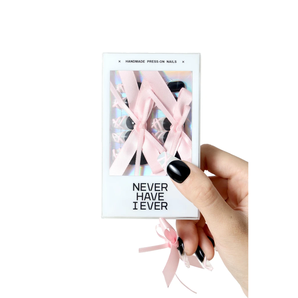 Never Have I Ever Shop Ribbons Press-On Nails By Misha Elle x Never Have I Ever
