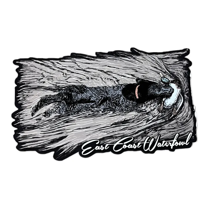 East Coast Waterfowl Water Dog Decal