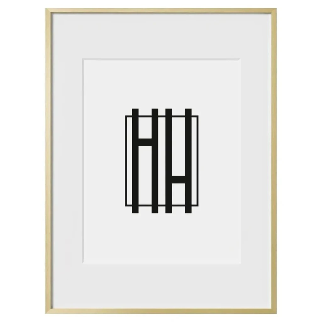 Haus and Hues Set Of 6 Gallery Frames - With Matting - Frames Only, No Printing
