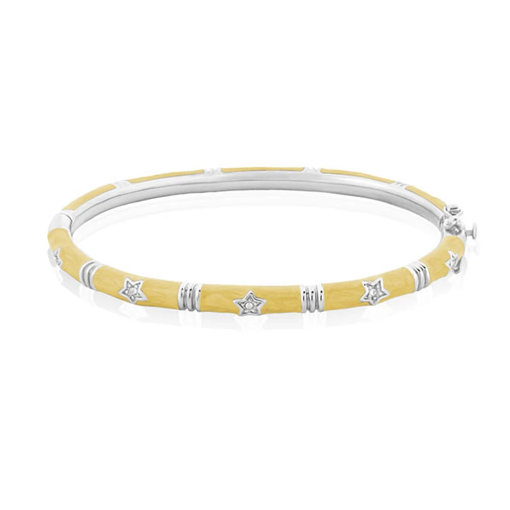 Lauren G Adams Stars of Night Bangle with Crystal Accents