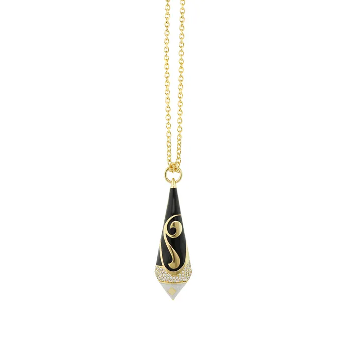 Lauren G Adams 18K Gold Plated Twisted Passion Necklace with Cubic Zirconia