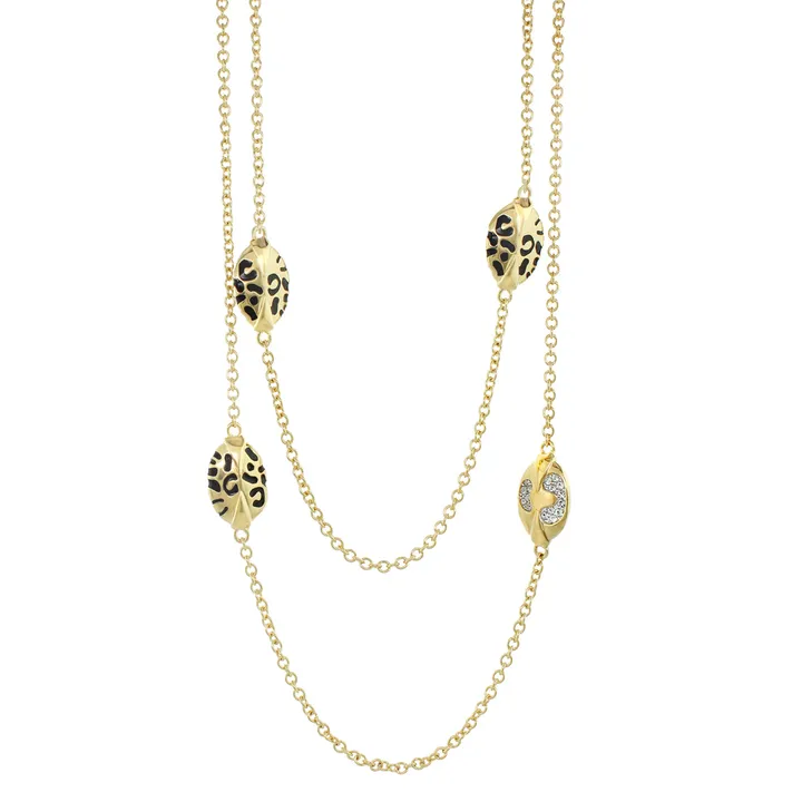 Lauren G Adams Sweet Leopard Necklace